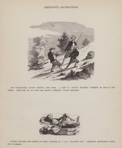 Seite aus Die amerikanische Tour von Herrn Brown, Jones und Robinson von Richard Doyle