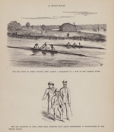 Seite aus Die amerikanische Tour von Herrn Brown, Jones und Robinson von Richard Doyle