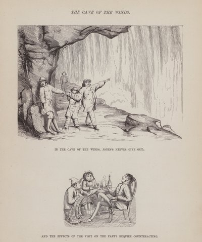 Seite aus Die amerikanische Tour von Herrn Brown, Jones und Robinson (Gravur) von Richard Doyle