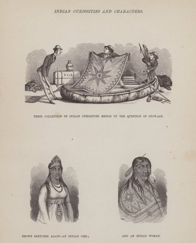 Seite aus Die amerikanische Tour von Herrn Brown, Jones und Robinson (Gravur) von Richard Doyle