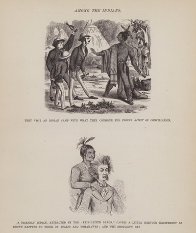 Seite aus Die amerikanische Tour von Herrn Brown, Jones und Robinson (Gravur) von Richard Doyle