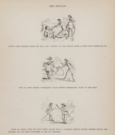 Seite aus Die amerikanische Tour von Herrn Brown, Jones und Robinson (Gravur) von Richard Doyle