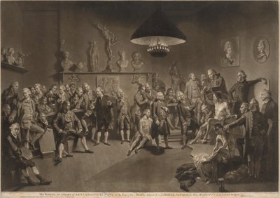 Die Königliche Akademie der Künste von Richard Earlom, after Johann Zoffany