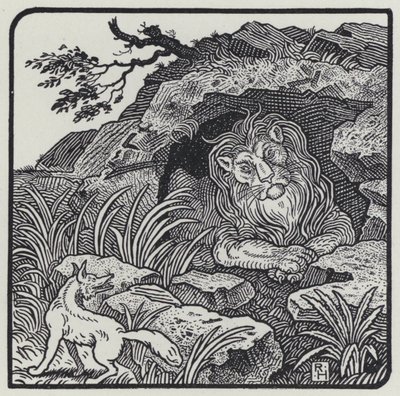 Der Löwe, Der Fuchs und die Tiere von Richard Heighway