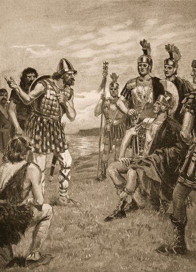 Agricola empfängt einen irischen König, Illustration aus 