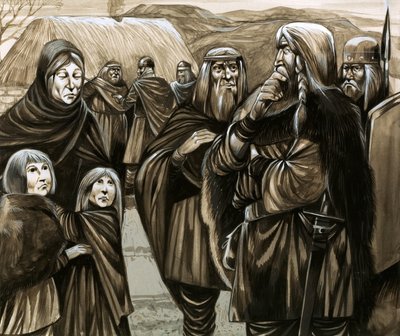 Kinder armer angelsächsischer Familien in die Sklaverei verkauft von Richard Hook
