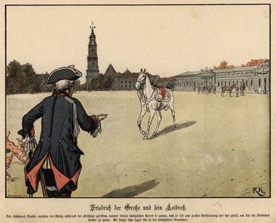 Friedrich der Große von Preußen und sein Lieblingspferd von Richard Knoetel