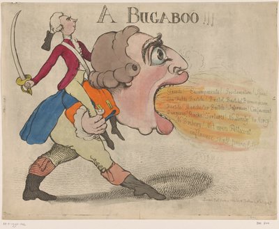 Karikatur von König George III, 1792 von Richard Newton