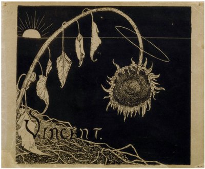 Cover-Design für die Ausstellung von Vincent van Gogh in Amsterdam von Holst, Richard Roland (1868-1938) von Richard Nicolaus Holst Roland