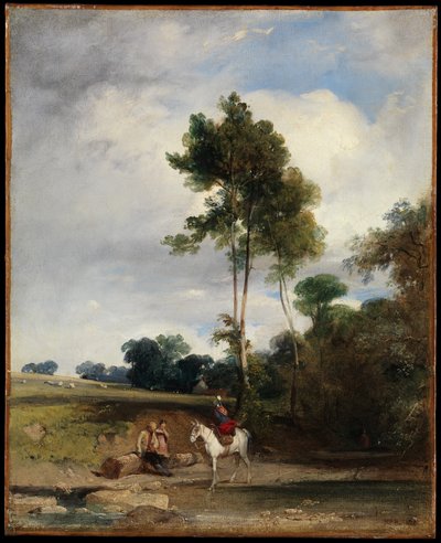 Rast am Straßenrand von Richard Parkes Bonington