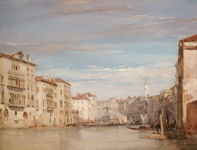 Der Canal Grande, Venedig, Blick auf den Rialto von Richard Parkes Bonington