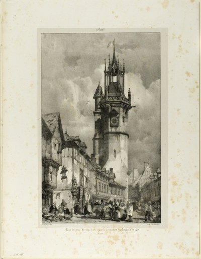 Tour du Gros Horloge von Richard Parkes Bonington