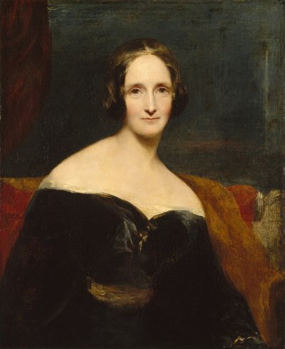 Porträt von Mary Shelley, britische Schriftstellerin, ca. 1840 von Richard Rothwell