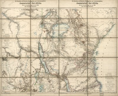 Die deutschen und britischen Schutzgebiete und Interessensphären in Äquatorial-Ost-Afrika von Richard; Sprigade Kiepert