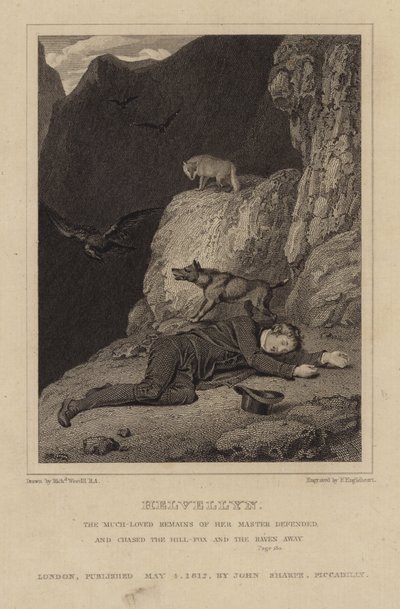 Charles Gough auf Helvellyn von Richard Westall