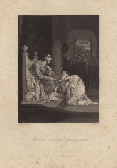 Esther vor Ahasverus von Richard Westall