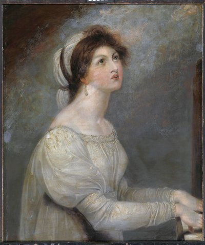 Lady Hamilton als Heilige Cäcilia von Richard Westall