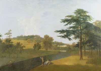 Südansicht von Wilton House, über den Nadder von Richard Wilson