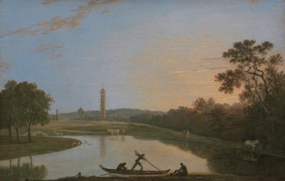 Kew Gardens: Die Pagode und die Brücke [1985, Cormack, YCBA Concise Catalogue] von Richard Wilson