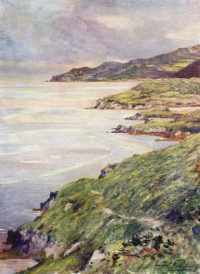 Eine einsame Küste, Barmouth Mündung von Robert (after) Fowler