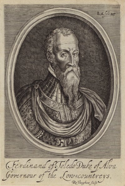 Fernando Alvarez de Toledo, 3. Herzog von Alba, spanischer General und Gouverneur der Spanischen Niederlande von Robert (after) Vaughan