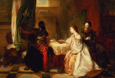 Othello erzählt Desdemona von seinen Abenteuern, 1869 von Robert Alexander Hillingford