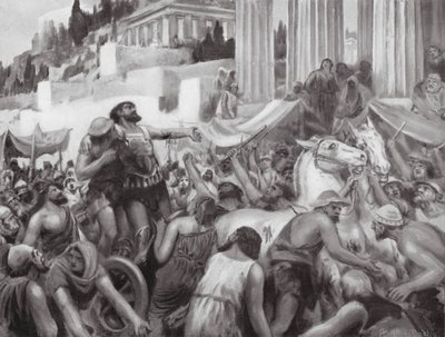 Kunstvoller Trick des Peisistratos von Robert Ambrose Dudley