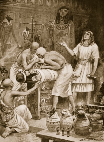 Einbalsamierung der Toten, Illustration aus 