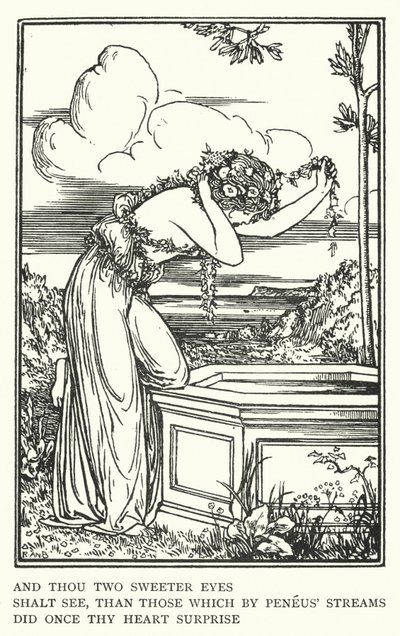 Und du wirst zwei süßere Augen sehen, als die, die einst dein Herz an den Peneus-Strömen überraschten von Robert Anning Bell
