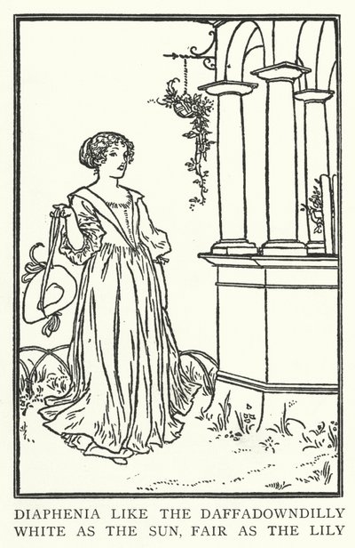 Diaphenia wie die Narzisse, weiß wie die Sonne, schön wie die Lilie von Robert Anning Bell