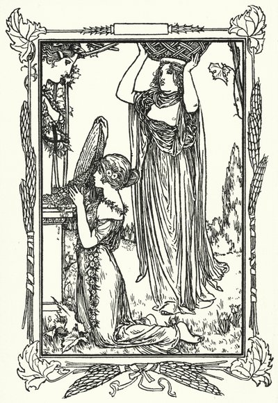 Illustration für Gedichte von John Keats von Robert Anning Bell