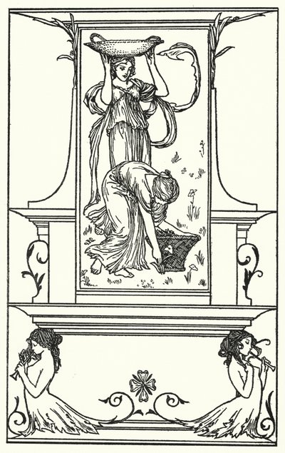 Illustration für Gedichte von John Keats (Lithografie) von Robert Anning Bell