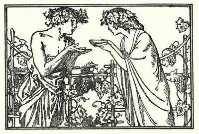 Illustration für Gedichte von John Keats: Endymion (Lithografie) von Robert Anning Bell