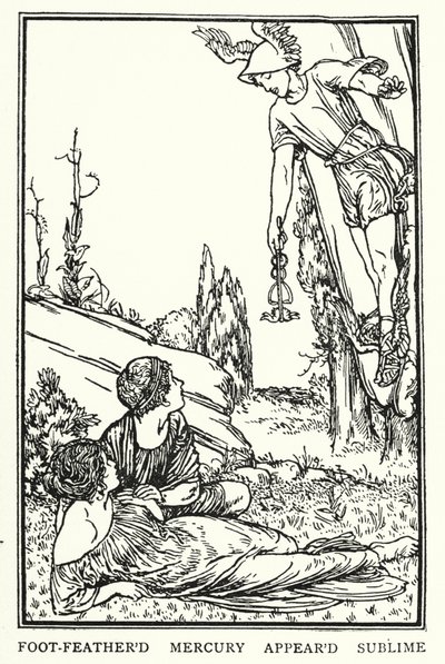 Illustration für Gedichte von John Keats: Endymion (Lithografie) von Robert Anning Bell