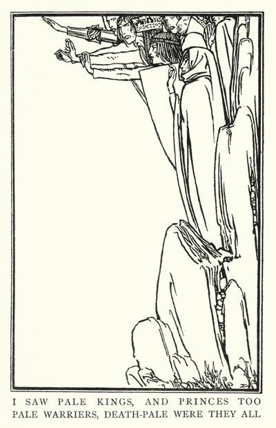 Illustration für Gedichte von John Keats: La Belle Dame Sans Merci von Robert Anning Bell