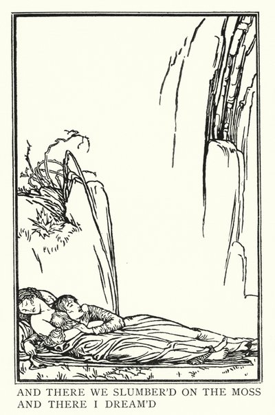 Illustration für Gedichte von John Keats: La Belle Dame Sans Merci von Robert Anning Bell