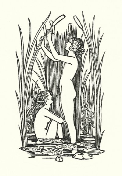 Illustration für Gedichte von John Keats: Lamia (Lithografie) von Robert Anning Bell