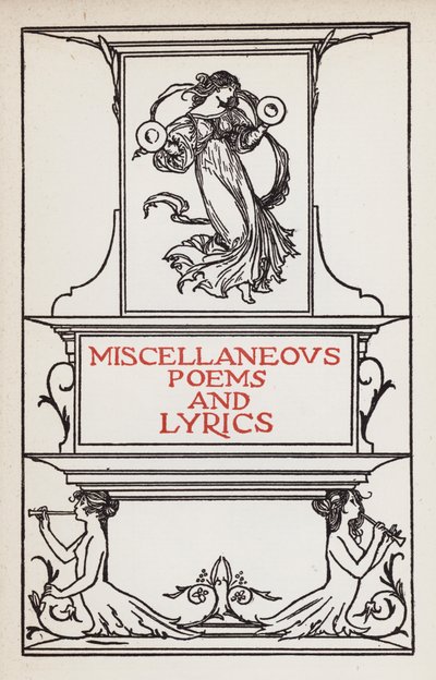 Illustration für Gedichte von John Keats: Verschiedene Gedichte und Lieder (Lithografie) von Robert Anning Bell