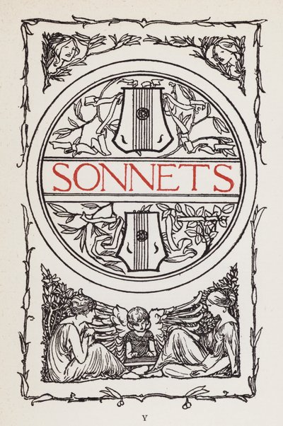 Illustration für Gedichte von John Keats: Sonette (Lithografie) von Robert Anning Bell