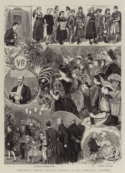 Kinder-Jubiläums-Maßkarneval im Rathaus, Reading von Robert Barnes
