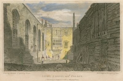 Savoy-Kapelle und -Palast, London von Robert Blemell Schnebbelie