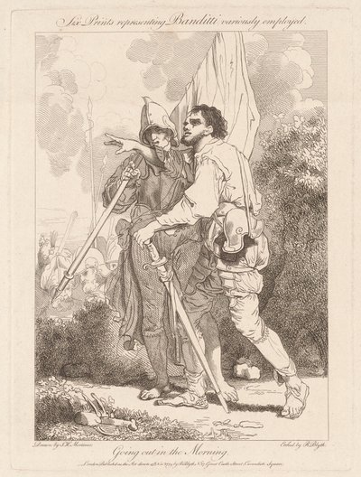 Morgens ausgehen von Robert Blyth, after John Hamilton Mortimer