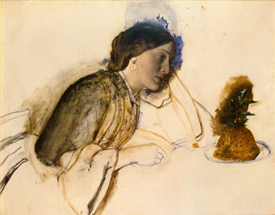 Das Weihnachtsessen der armen Schauspielerin von Robert Braithwaite Martineau