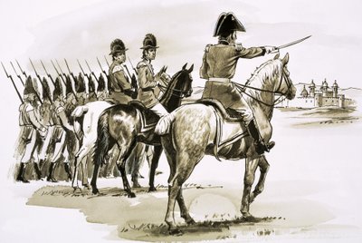 Arthur Wellesley an der Spitze des 23. Regiments in Mysore von Robert Brook