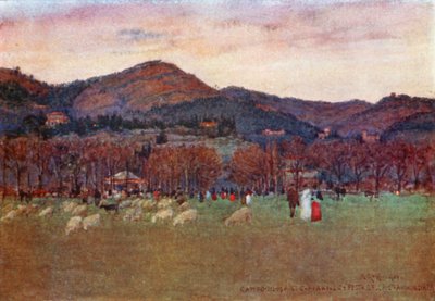 Vom "Campo di Marte," Florenz, Blick Richtung Fiesole und Maiano von Robert Charles Goff