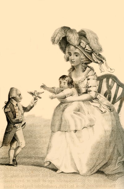 Graf Joseph Boruwlaski, der berühmte polnische Zwerg, 1822 von Robert Cooper