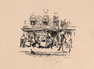 Wo wir 1896 im Quartier Latin, Paris, speisten von Robert Cozad Henri