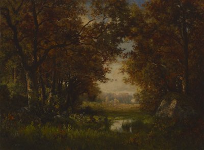 Szene im Wald von Fontainebleau von Robert Crannell Minor