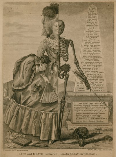 Leben und Tod im Kontrast - oder Ein Essay über die Frau von Robert Dighton