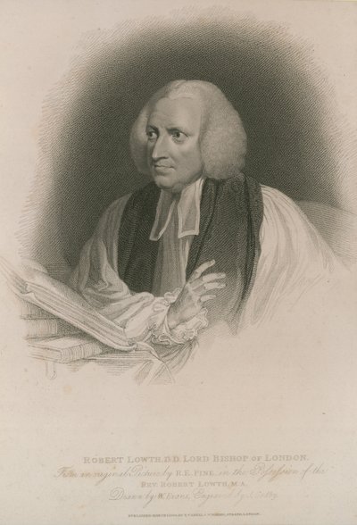 Porträt von Robert Lowth von Robert Edge Pine
